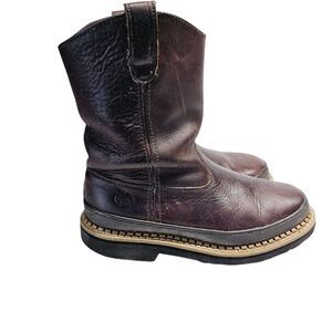 Georgia Boot Giant Wellington Men's 8.5M Brown Oil Resistant Pull On Work Boot